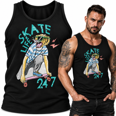 TANK TOP ŚMIESZNY SKATE LIFE